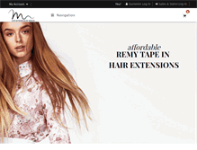 Tablet Screenshot of hairextensionsbymonica.com